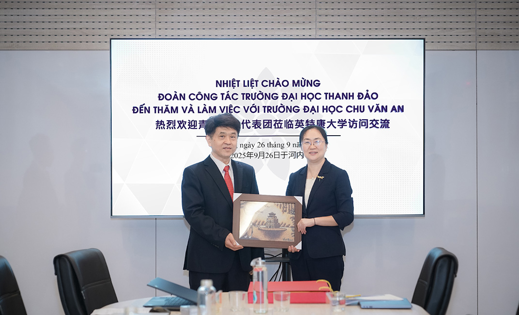 Trường Đại học Intracom gặp gỡ và trao đổi về cơ hội hợp tác cùng Trường Đại học Thanh Đảo (Trung Quốc) 4 thanh dao 4